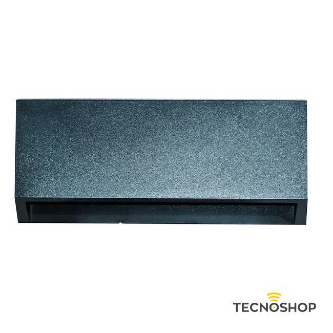 LIFE SEGNAPASSO RETTANGOLARE 3W 3000K IP65 CON FINITURA GRIGIA - immagine 3