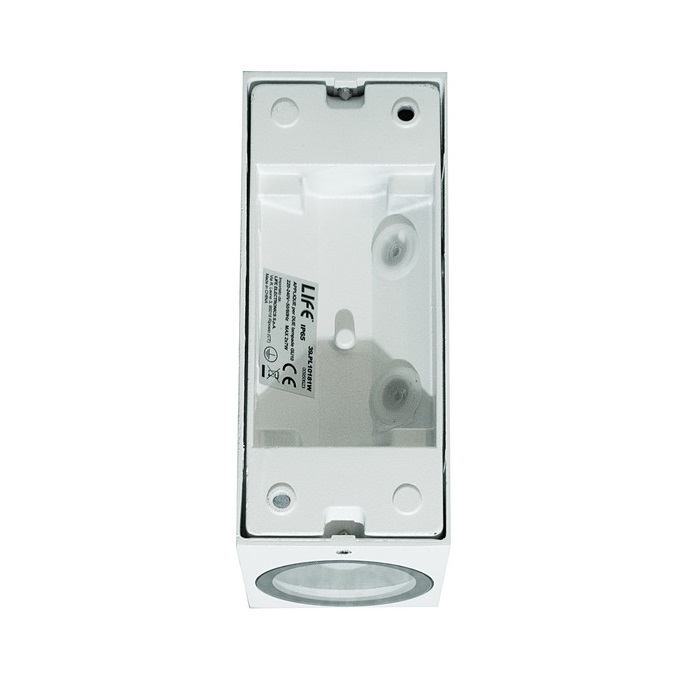 LIFE APPLIQUE A PARETE DOPPIA EMISSIONE 2xGU10 IP65 BIANCO - immagine 2