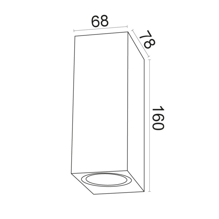 LIFE APPLIQUE A PARETE DOPPIA EMISSIONE 2xGU10 IP65 BIANCO - immagine 4
