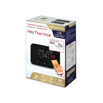 CRONOTERMOSTATO WIFI HEYTERMO+ SOFT TOUCH 230V NERO - immagine 5