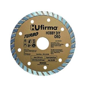 HU-FIRMA DISCO DIAMANTATO TURBO HOBBY-DIY ORO Ø 115 mm
