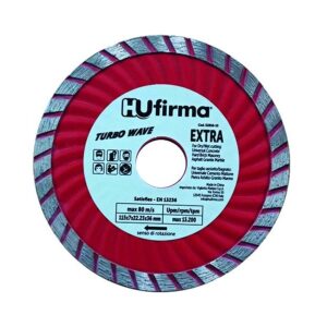 HU-FIRMA DISCO DIAMANTATO TURBO-WAVE EXTRA ROSSO Ø 115mm