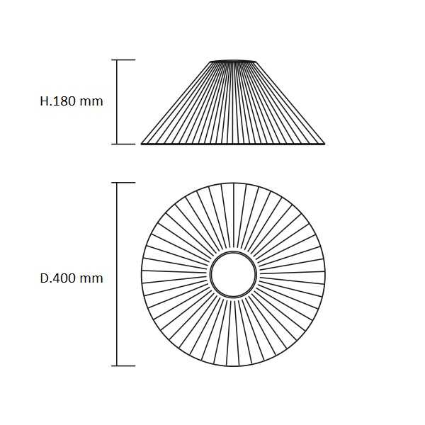 GOCCIA I-DEA 5531VE PARALUCE IN POLICARBONATO VERDE D.400mm - immagine 3