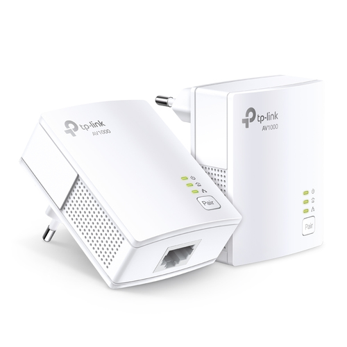 TP-LINK KIT 2 ADATTATORI POWERLINE GIGABIT AV1000 CON PRESA PASSANTE