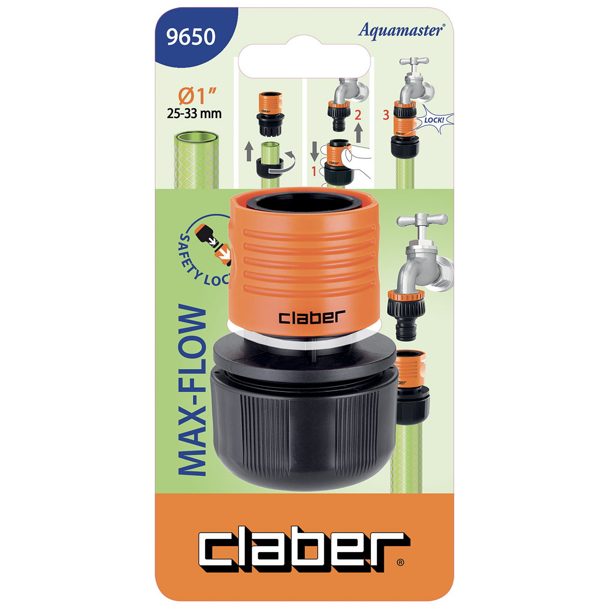 CLABER RACCORDO RAPIDO 1" MAX-FLOW - immagine 2