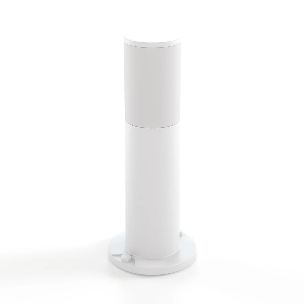 FUMAGALLI PALETTO "AMELIA 400" BIANCO H.40cm CON ATTACCO LAMPADA E27 (INCLUSA)