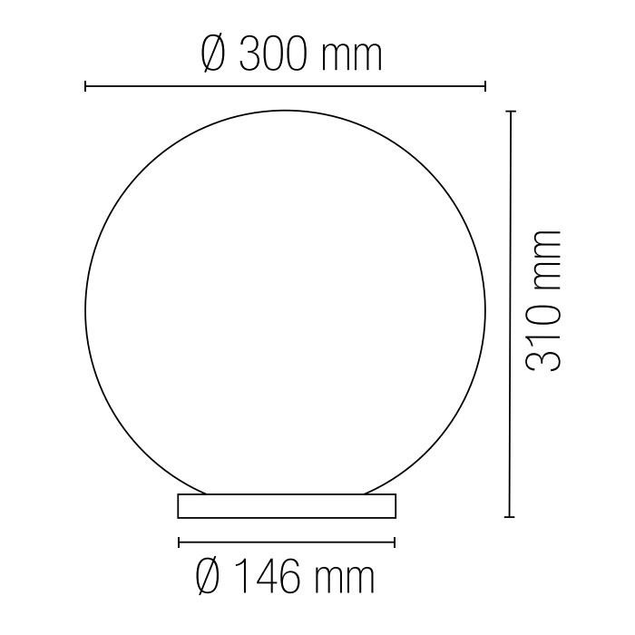 INTEC GLOBO POLLY 1xE27 D.30cm TRASPARENTE - immagine 3