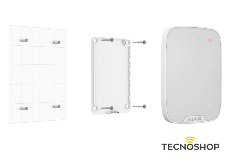 AJAX KEYPAD TASTIERA WIRELESS PER INSERIRE/DISINSERIRE ALLARME BIANCA - immagine 4