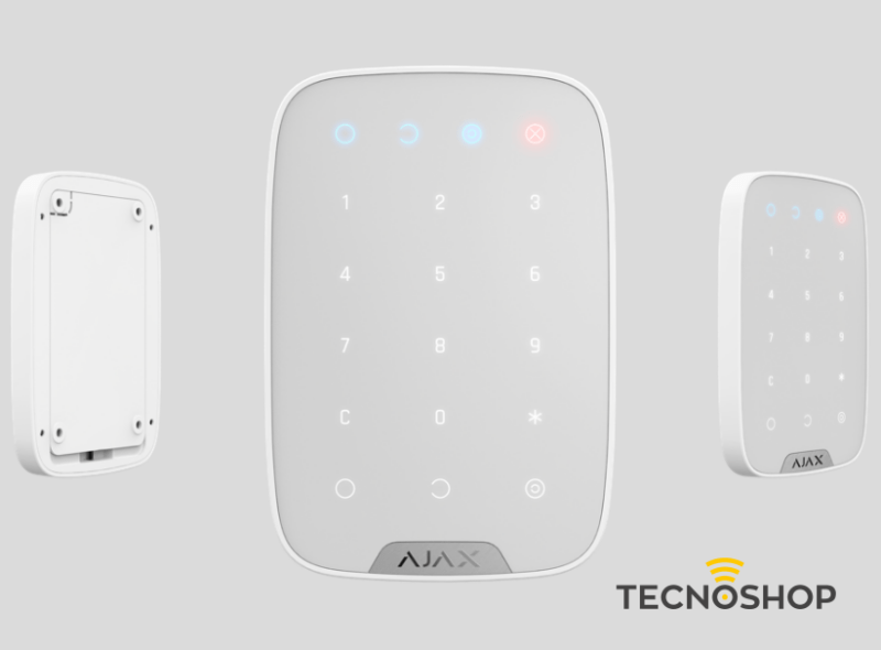 AJAX KEYPAD TASTIERA WIRELESS PER INSERIRE/DISINSERIRE ALLARME BIANCA - immagine 2