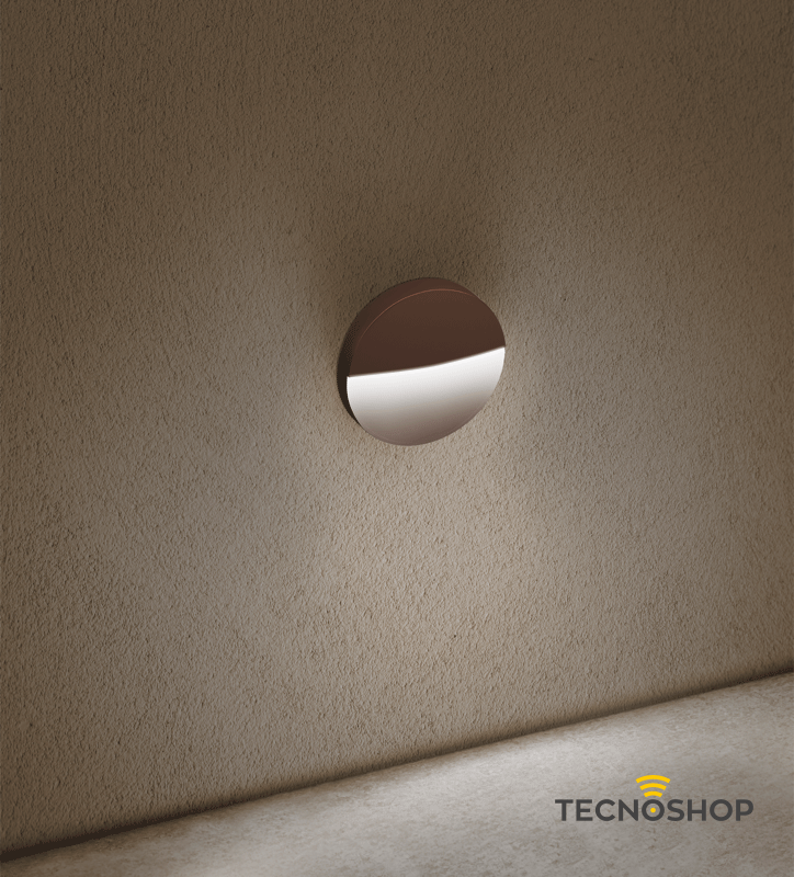 CENTURY SEGNAPASSO PASEO 4W 400LM D.11 CM - TONDO CORTEN - immagine 3