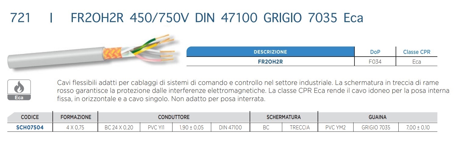 PROSPECTA CAVO SCHERMATO 4x0.75 mm² - immagine 2