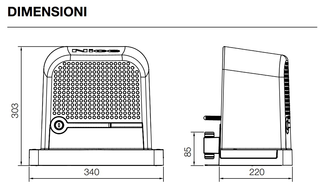 NICE KIT MOTORE SCORREVOLE RBS600BDKCE 24V 600KG BUS BIDIREZIONALE - immagine 5