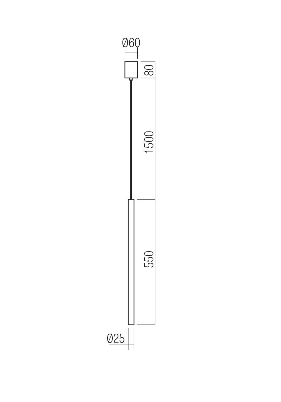 REDO SOSPENSIONE LED KANJI 6,2W 495LM 24° 3000K 55cm SILVER COFFEE - immagine 2