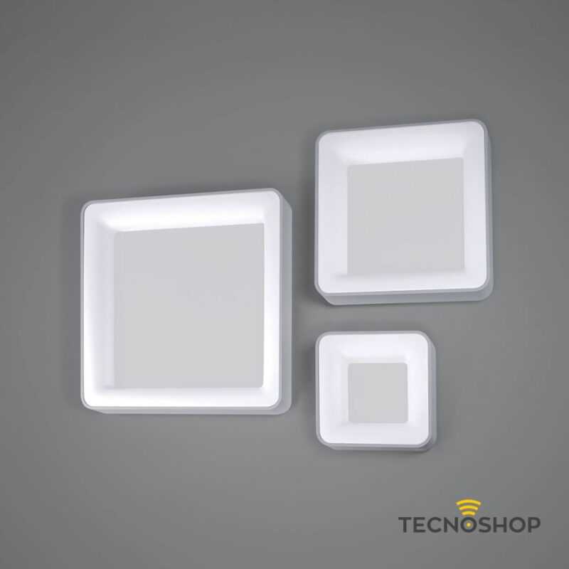 PLAFONIERA INNER QUADRATA 32W 1920lm 3000K BIANCA 400X400X90MM - immagine 2