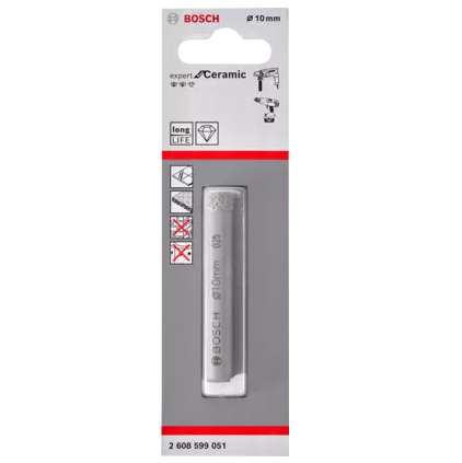 BOSCH PUNTA DIAMANTATA 10mm PER CERAMICA - immagine 2