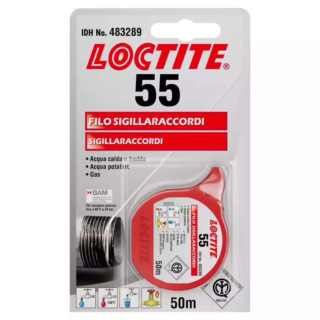NASTRO SIGILLA RACCORDI LOCTITE 55 DA 50 mt - immagine 2