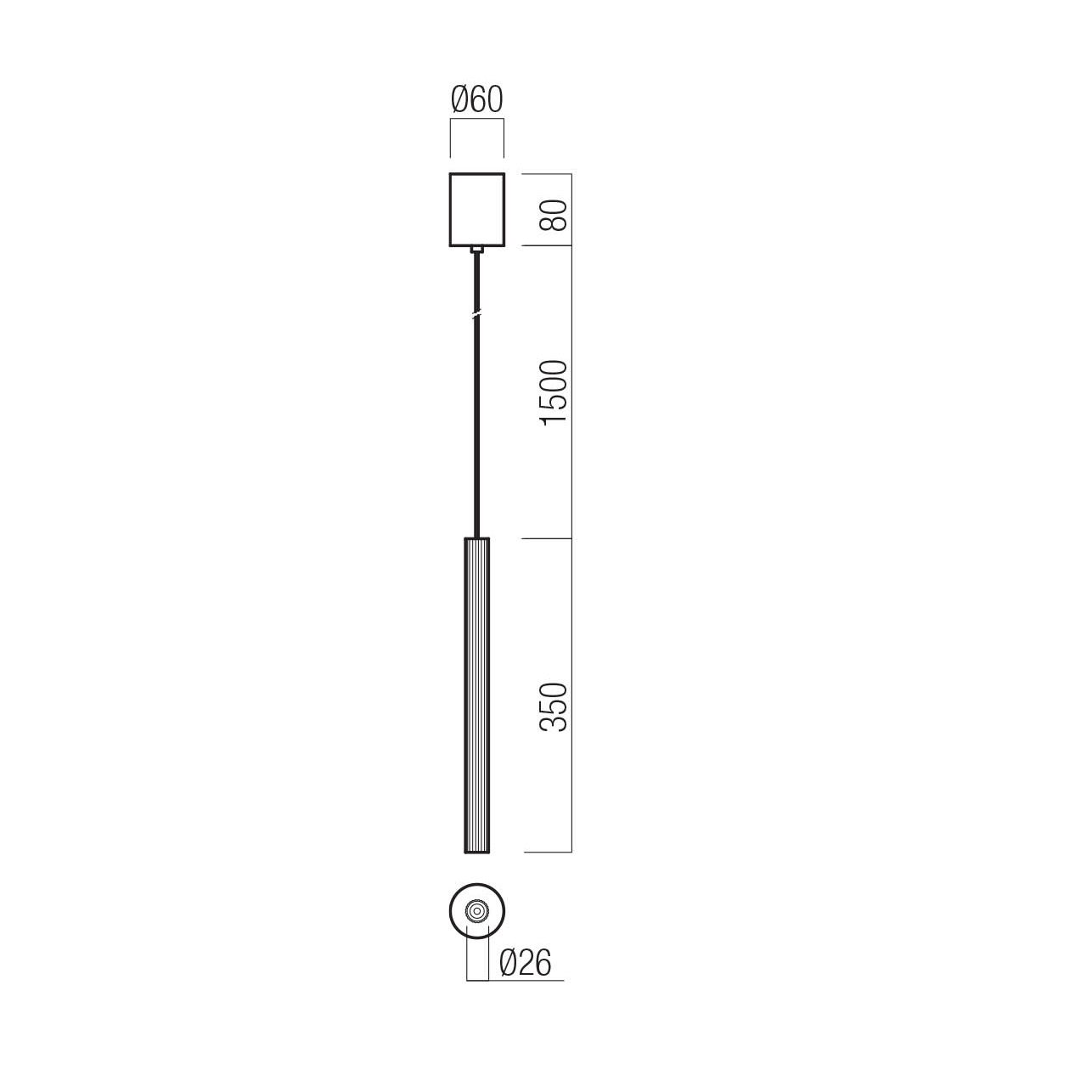 REDO SOSPENSIONE NIKOS 8W 3000K ORO OPACO - immagine 2