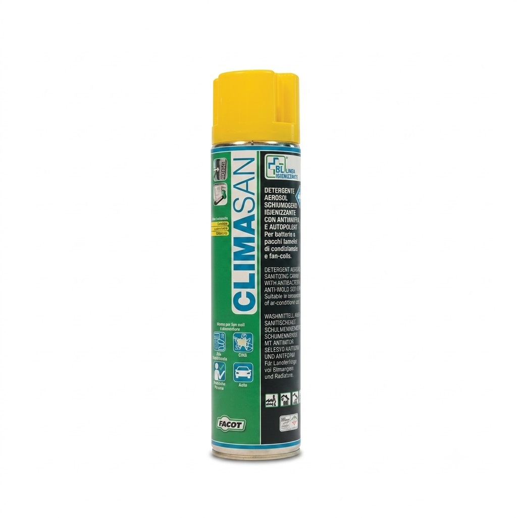 FACOT DETERGENTE SCHIUMOGENO SANIFICANTE SPRAY "CLIMANET" PER CLIMATIZZATORI 600ml