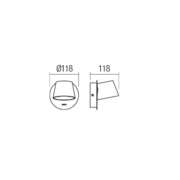 REDO APPLIQUE ORIENTABILE SHAKER 6W 3000K 768LM BIANCO - immagine 2