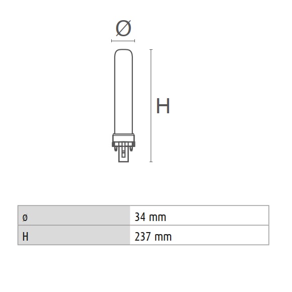 DURALAMP LAMPADA G23 11W 4000K - immagine 2