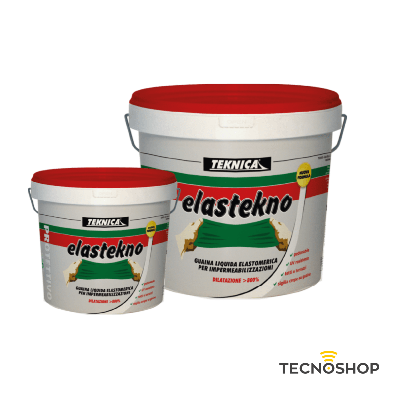TEKNICA GUAINA LIQUIDA FIBRORINFORZATA "ELASTEKNO" GRIGIA LT.13 - immagine 2