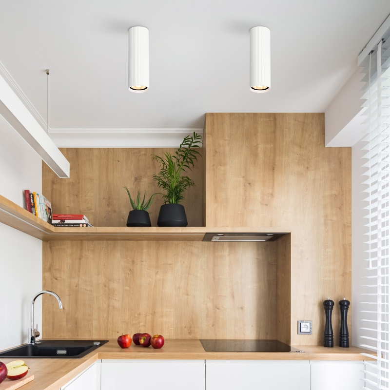 TK LIGHTING LAMPADA DA SOFFITTO TUNE M 1xGU10 BIANCA - immagine 2