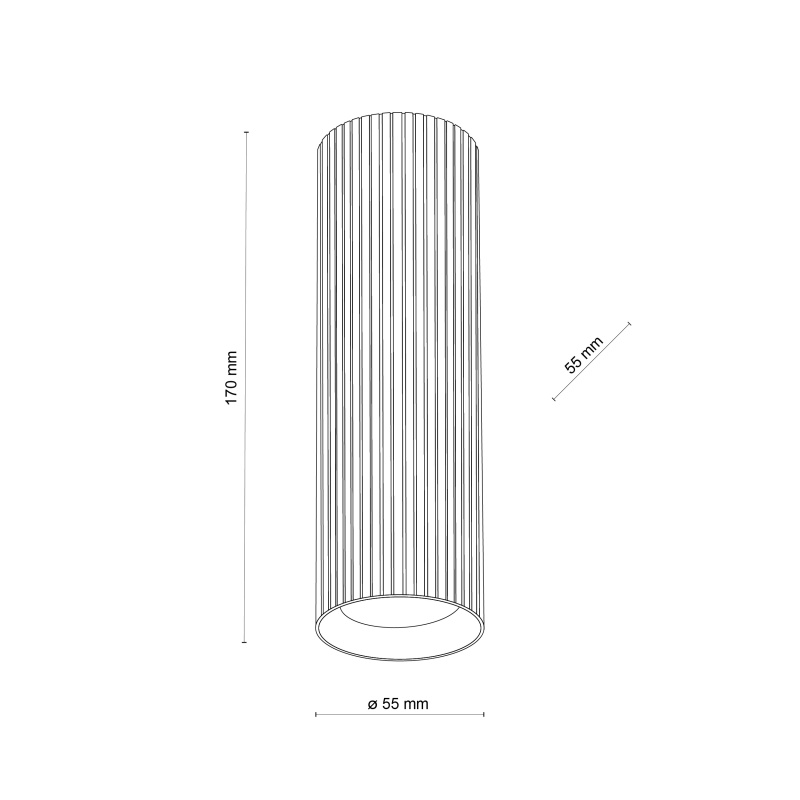 TK LIGHTING LAMPADA DA SOFFITTO TUNE M 1xGU10 BIANCA - immagine 8