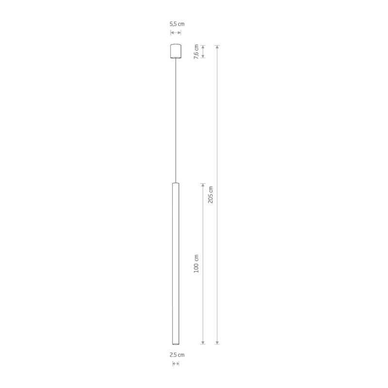 NOWODVORSKI SOSPENSIONE "LASER 1000" 1XG9 100CM ORO - immagine 2