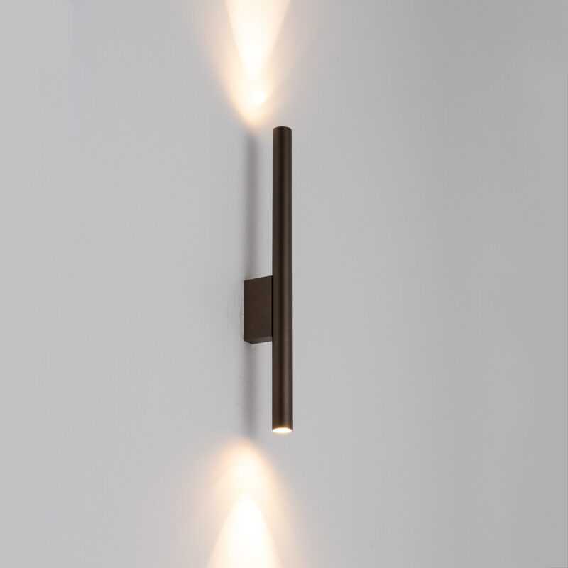 NOWODVORSKI APPLIQUE "LASER WALL" 2xG9 40cm CIOCCOLATO SATINATO - immagine 4