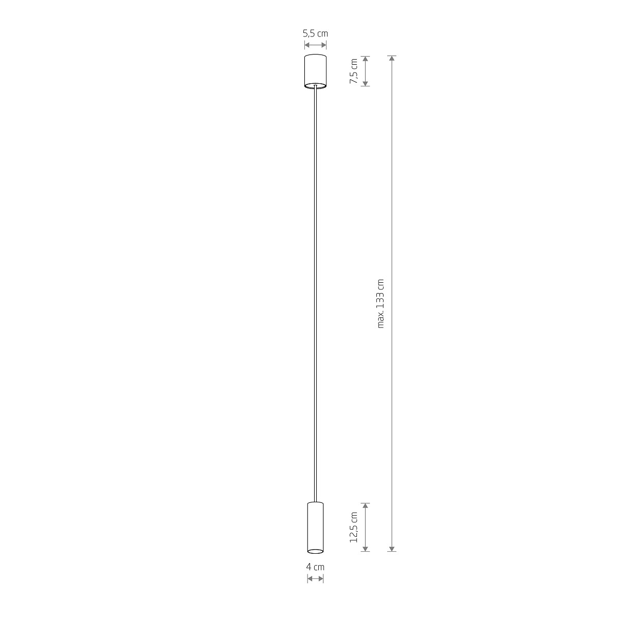 NOWODVORSKI SOSPENSIONE FOURTY S H.12,5cm 1xMINIGU10 BIANCO - immagine 2