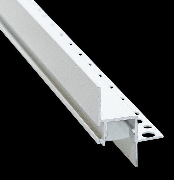 LIFE KIT PROFILO ALLUMINIO BIANCO PER CARTONGESSO FILO PARETE 2Mt CON COVER SATINATA - immagine 2