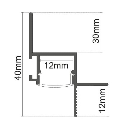 LIFE KIT PROFILO ALLUMINIO BIANCO PER CARTONGESSO FILO PARETE 2Mt CON COVER SATINATA - immagine 4