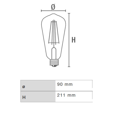 DURALAMP LAMPADA SODIO ALTA PRESSIONE HDS 150W E40 2000K - immagine 2