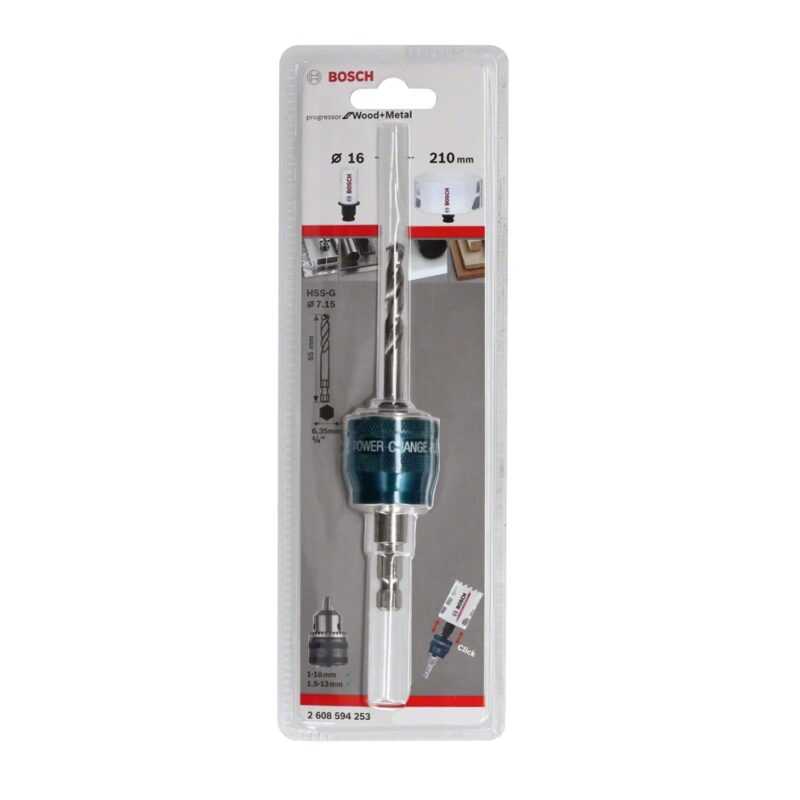 BOSCH ADATTATORE PUNTA PILOTA 8,7mm A PER SEGA A TAZZA - immagine 5