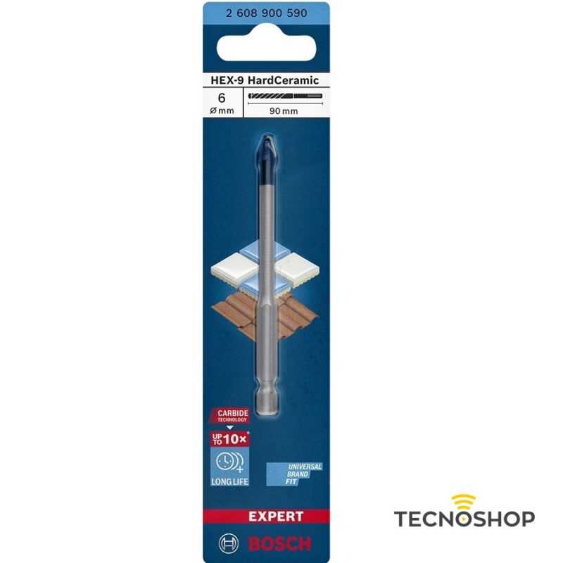 BOSCH PUNTA HEX-9 HARDCERAMIC 6X90mm - immagine 2