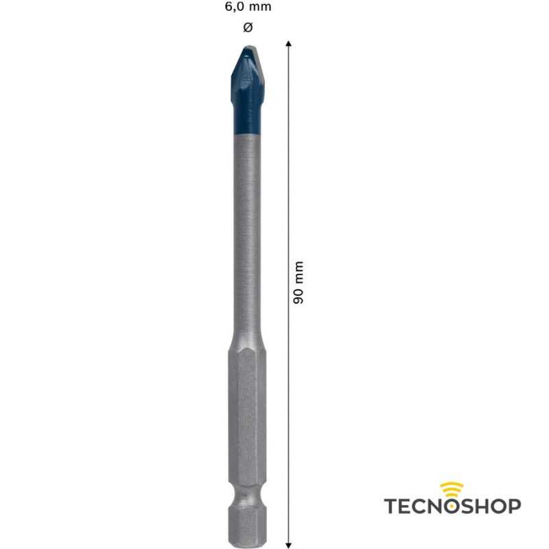 BOSCH PUNTA HEX-9 HARDCERAMIC 6X90mm - immagine 3