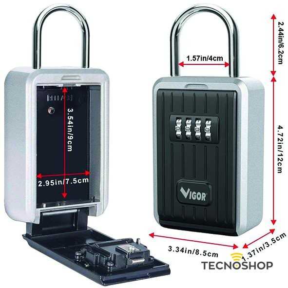 VIGOR CASSETTA PORTACHIAVI CON COMBINAZIONE A 4 CIFRE - immagine 5