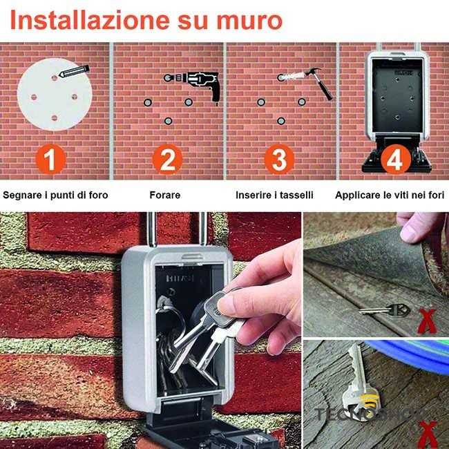 VIGOR CASSETTA PORTACHIAVI CON COMBINAZIONE A 4 CIFRE - immagine 3