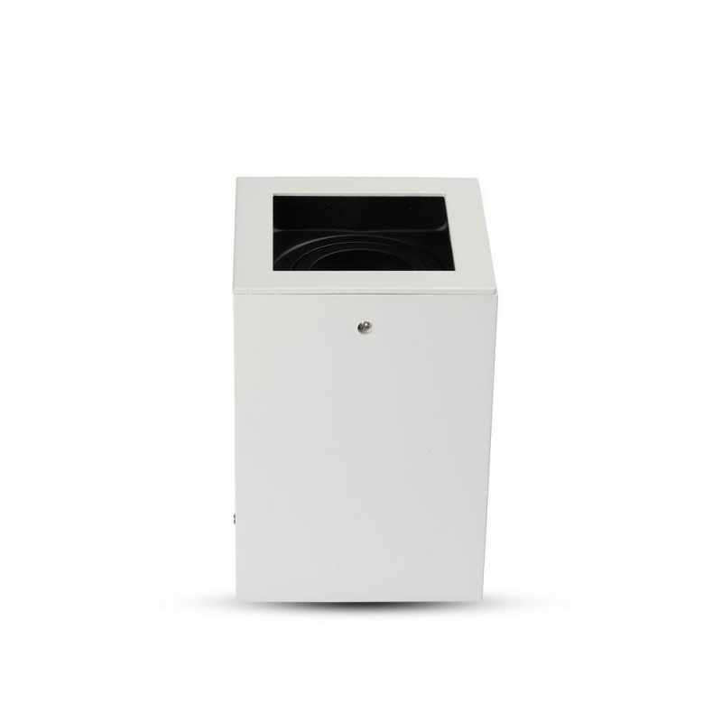 CUBO A SOFFITTO 1xGU10 IN ALLUMINIO BIANCO - immagine 2