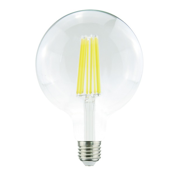 LIFE LAMPADA LED GLOBO G125 A FILAMENTO E27 18W 4000K 2450LM VETRO TRASPARENTE - immagine 2
