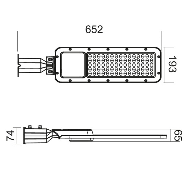 LIFE ARMATURA STRADALE 200W 24000LM 4000K IP65 - immagine 3
