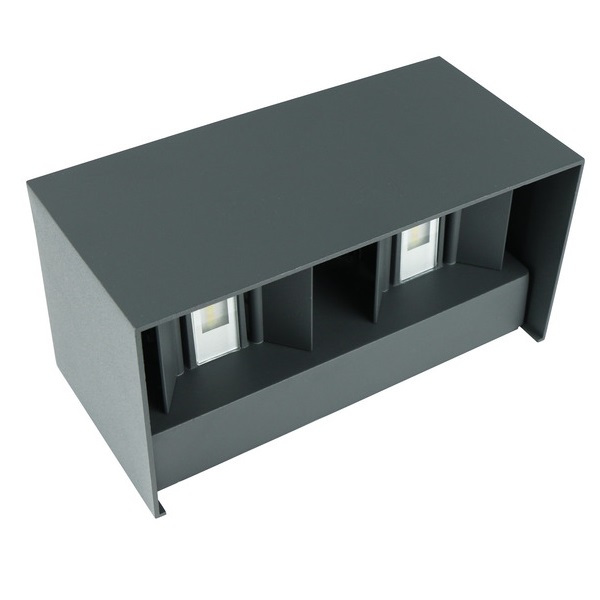 LIFE APPLIQUE LED CON FASCI ORIENTABILI 20W TRICOLOR 1400LM IP65 GRIGIO - immagine 2