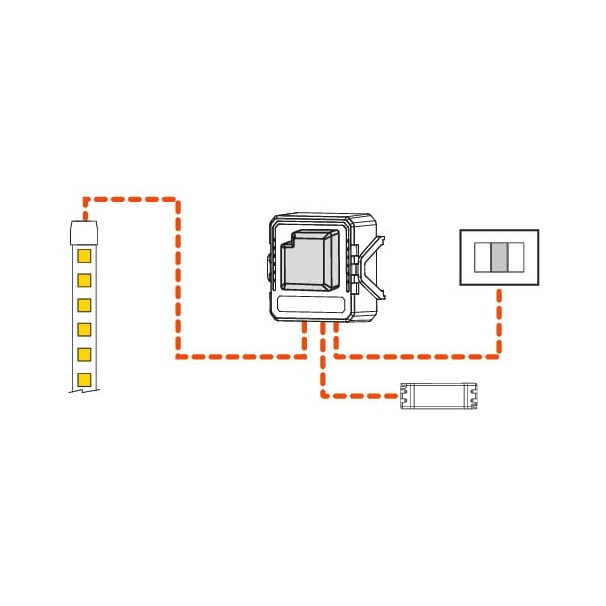 LIFE CONTROLLER DIMMER 1CH 96W (12V) - 192W (24V) SMART WIRELESS + TASTO CABLATO - immagine 3