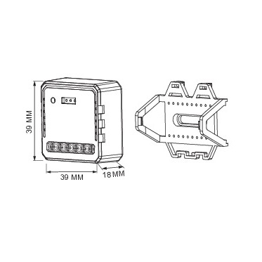 LIFE MODULO 1CH ON/OFF SMART WIRELESS + RF 220V 2300W - immagine 3