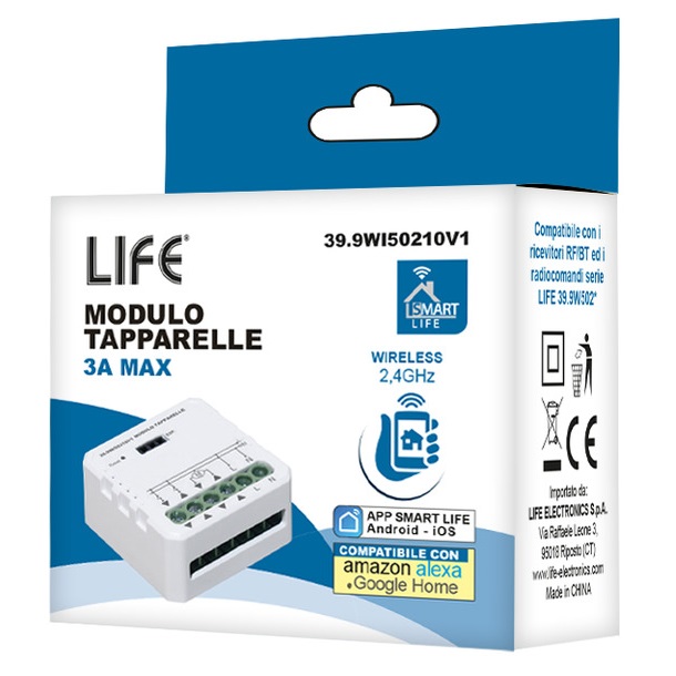 LIFE MODULO TAPPARELLE SMART LIFE V1 – CONTROLLO WIRELESS 230V - immagine 3