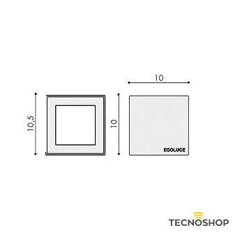 EGOLUCE PLAFONIERA DA SOFFITTO "ALEA" 1xGU10 BIANCA - immagine 4