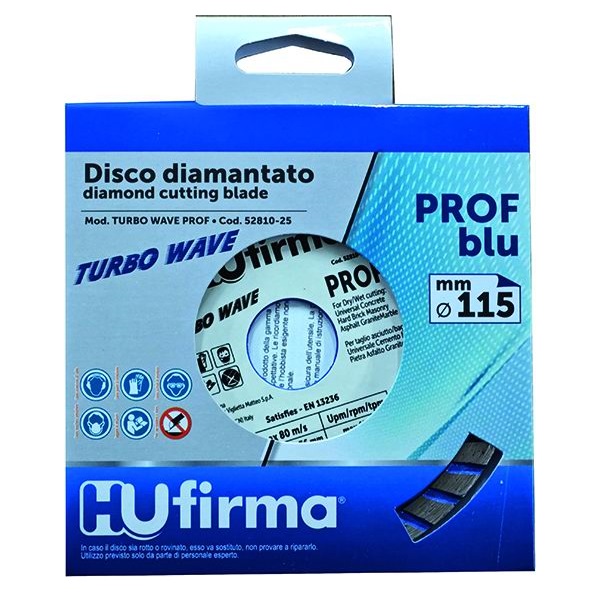 HU-FIRMA DISCO DIAMANTATO TURBO-WAVE PROF BLU Ø 115mm - immagine 3