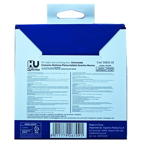 HU-FIRMA DISCO DIAMANTATO TURBO-WAVE PROF BLU Ø 115mm - immagine 4