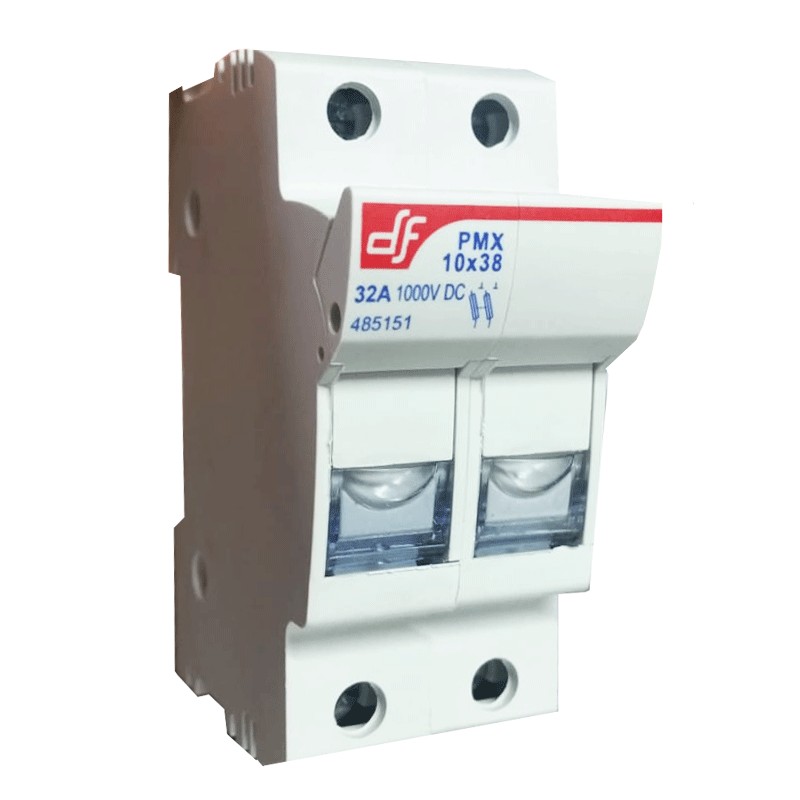 WIMEX PORTAFUSIBILI 2 POLI 10x38 1000VDC MAX 32A - immagine 2