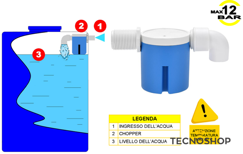 GALLEGGIANTE DA 1/2'' PER ALTE PRESSIONI - immagine 4